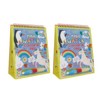 2PK Floss & Rock Magic Water Colouring Flipbook Rainbow Fairy 26x20cm 18m+