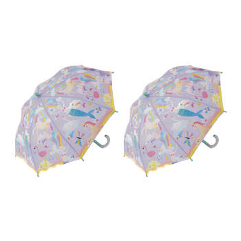 2PK Floss & Rock Colour Changing Umbrella Fantasy Kids Accessory 3y+ 60x70cm