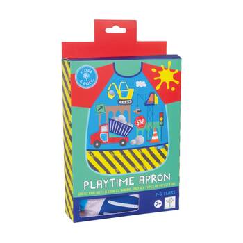 Floss & Rock Playtime Apron Construction Design Full-Length Arms 2y+