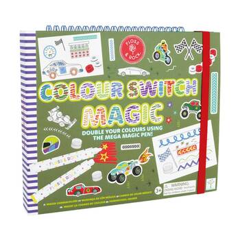 Floss & Rock Colour Changing Switch Magic Cars Activity Book Kids 3y+