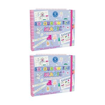 2PK Floss & Rock Changing Colour Switch Magic Enchanted Fun Activity Kids 3y+