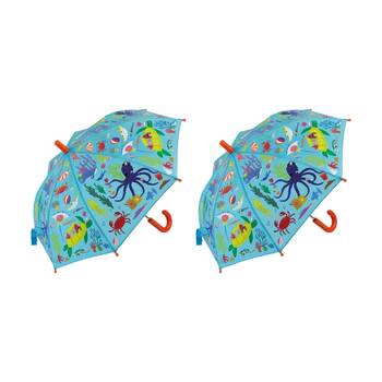 2PK Floss & Rock Colour Changing Umbrella Ocean Magic Change Kids 3y+