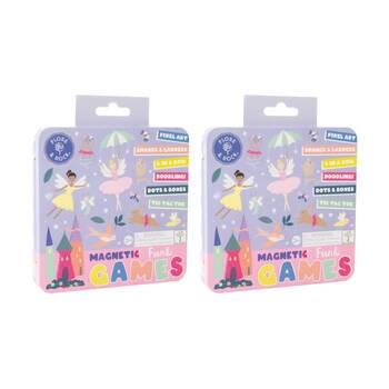 2PK Floss & Rock Magnetic Fun Games Enchanted Theme Portable Play 3y+