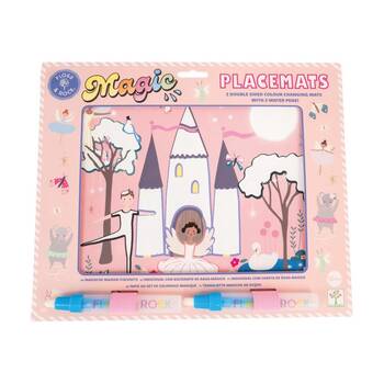 Floss & Rock Magic Water Mats Enchanted Reusable Painting Set 18m+ 30x23cm