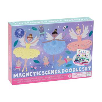 Floss & Rock Kids 3y+ Magnetic Scene And Doodle Drawing Set Enchanted