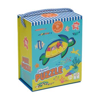 12pc Floss & Rock Kids 2y+ Shaped Jigsaw Puzzle Activity Game Ocean