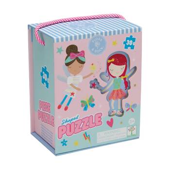 30pc Floss & Rock Kids 3y+ Shaped Jigsaw Puzzle Chunky Pieces Rainbow Fairy