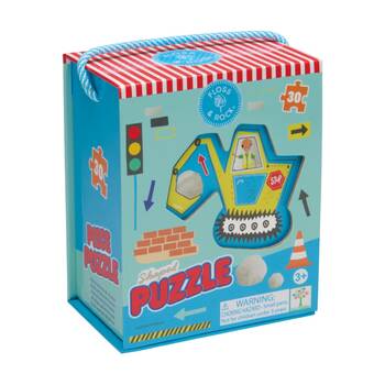 30pc Floss & Rock Kids 3y+ Shaped Jigsaw Puzzle Chunky Pieces Construction