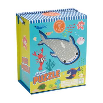 60pc Floss & Rock Kids 5y+ Shaped Jigsaw Puzzle Activity Game Ocean