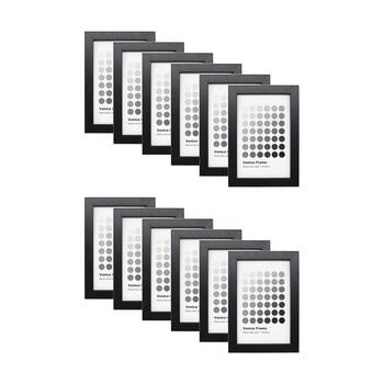 12PK Braz Venice Image Photo Document Display Frame 10x15cm Black