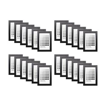24PK Braz Venice Image Photo Document Display Frame 10x15cm Black