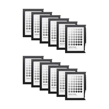 12PK Braz Venice Image Photo Document Display Frame 13x18cm Black