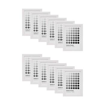 12PK Braz Venice Image Photo Document Display Frame 13x18cm White