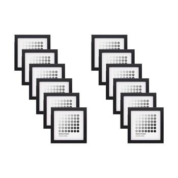 12PK Braz Venice Image Photo Document Display Frame 15x15cm Black
