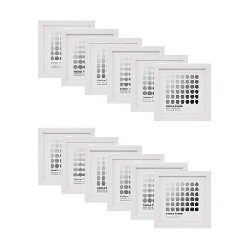 12PK Braz Venice Image Photo Document Display Frame 15x15cm White