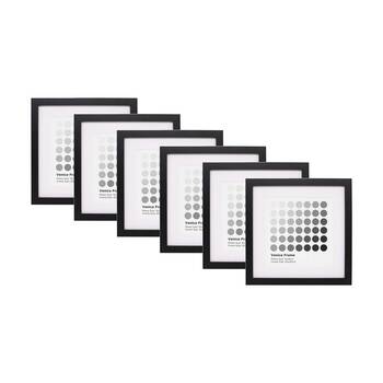 6PK Braz Venice Image Photo Document Display Frame 20x20cm Black