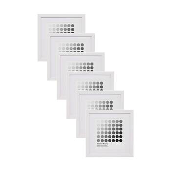 6PK Braz Venice Image Photo Document Display Frame 20x20cm White