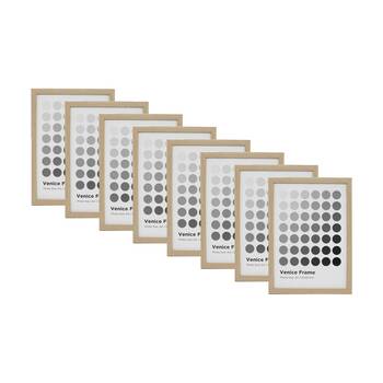 8PK Braz A4 Venice Image Photo Document Display Frame 29.7x21cm Beech
