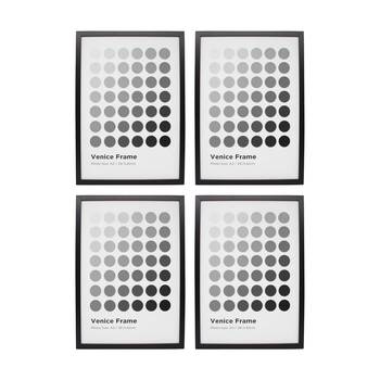 4PK Braz A3 Venice Image Photo Document Display Frame 29.7x42cm Black
