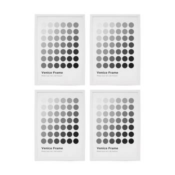 4PK Braz A3 Venice Image Photo Document Display Frame 29.7x42cm White