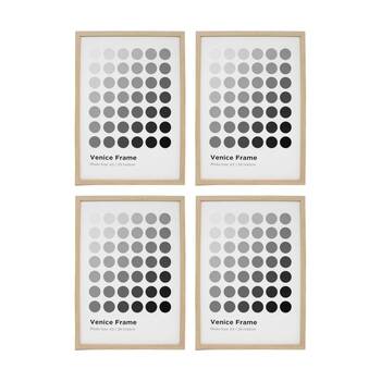 4PK Braz A3 Venice Image Photo Document Display Frame 29.7x42cm Beech