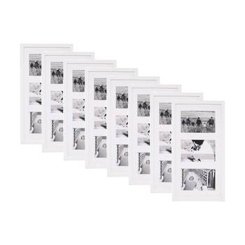 8PK Braz Venice Collage Image Photo Document Display Frame 8x16 Inches White