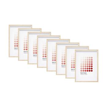 8PK Braz A4 Paris Image Photo Document Display Frame 29.7x21cm Beech
