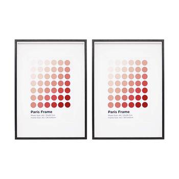 2PK Braz A3 Paris Image Photo Document Display Frame 29.7x42cm Black