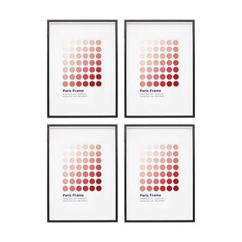 4PK Braz A3 Paris Image Photo Document Display Frame 29.7x42cm Black