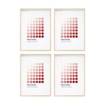 4PK Braz A3 Paris Image Photo Document Display Frame 29.7x42cm Beech