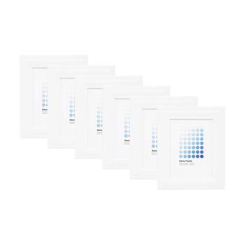 6PK Braz Siena Image Photo Document Display Frame 15x20cm White