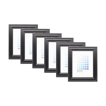 6PK Braz Siena Image Photo Document Display Frame 20x25cm Black