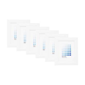 6PK Braz Siena Image Photo Document Display Frame 20x25cm White