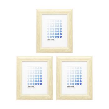 3PK Braz Siena Image Photo Document Display Frame 20x25cm Beech