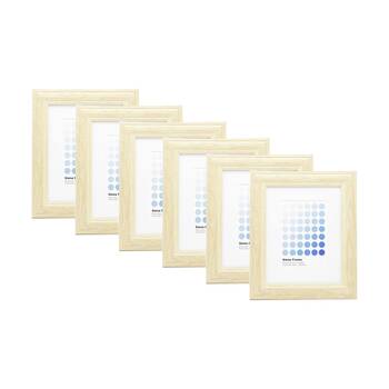 6PK Braz Siena Image Photo Document Display Frame 20x25cm Beech