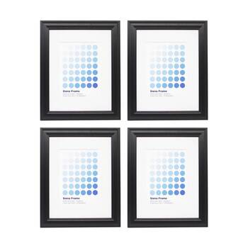 4PK Braz Siena Image Photo Document Display Frame 27.9x35.6cm Black
