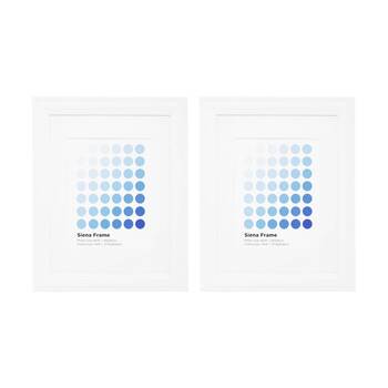 2PK Braz Siena Image Photo Document Display Frame 27.9x35.6cm White