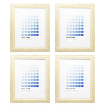 4PK Braz Siena Image Photo Document Display Frame 27.9x35.6cm Beech
