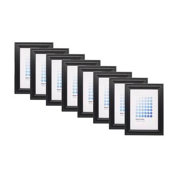 8PK Braz A4 Siena Image Photo Document Display Frame 29.7x21cm Black
