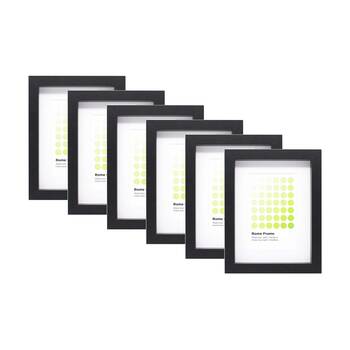 6PK Braz Rome Image Photo Document Display Frame 15x20cm Black