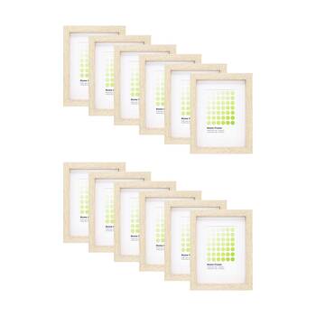 12PK Braz Rome Image Photo Document Display Frame 15x20cm Beech