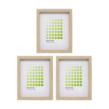 3PK Braz Rome Image Photo Document Display Frame 20x25cm Beech