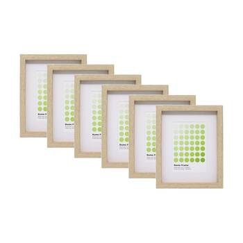 6PK Braz Rome Image Photo Document Display Frame 20x25cm Beech