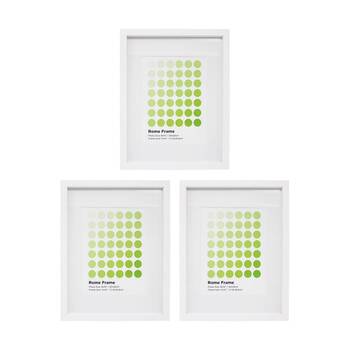 3PK Braz Rome Image Photo Document Display Frame 27.9x35.6cm White