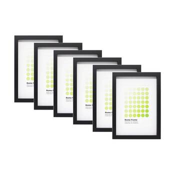 6PK Braz A4 Rome Image Photo Document Display Frame 29.7x21cm Black