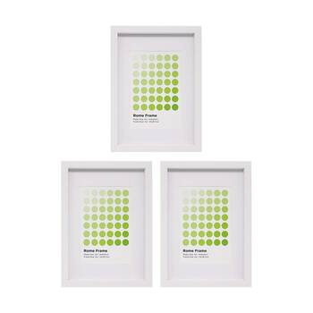 3PK Braz A4 Rome Image Photo Document Display Frame 29.7x21cm White