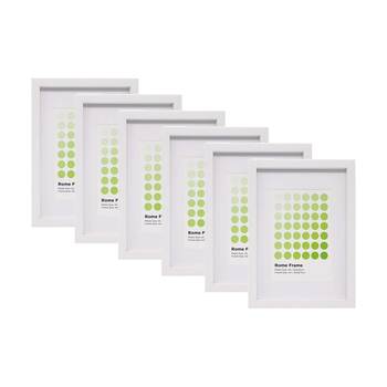 6PK Braz A4 Rome Image Photo Document Display Frame 29.7x21cm White