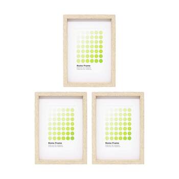 3PK Braz A4 Rome Image Photo Document Display Frame 29.7x21cm Beech