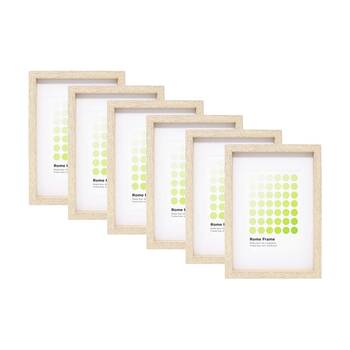 6PK Braz A4 Rome Image Photo Document Display Frame 29.7x21cm Beech
