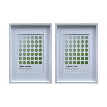 2PK Braz A2 Rome Image Photo Document Display Frame 42x59.4cm White